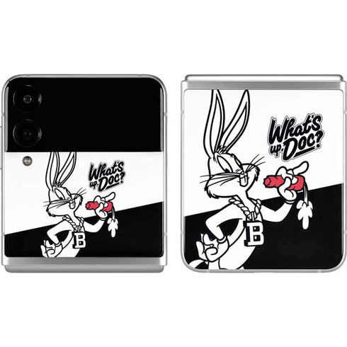 Looney Tunes Retro Bugs Bunny Galaxy Z Flip4 5G Skin